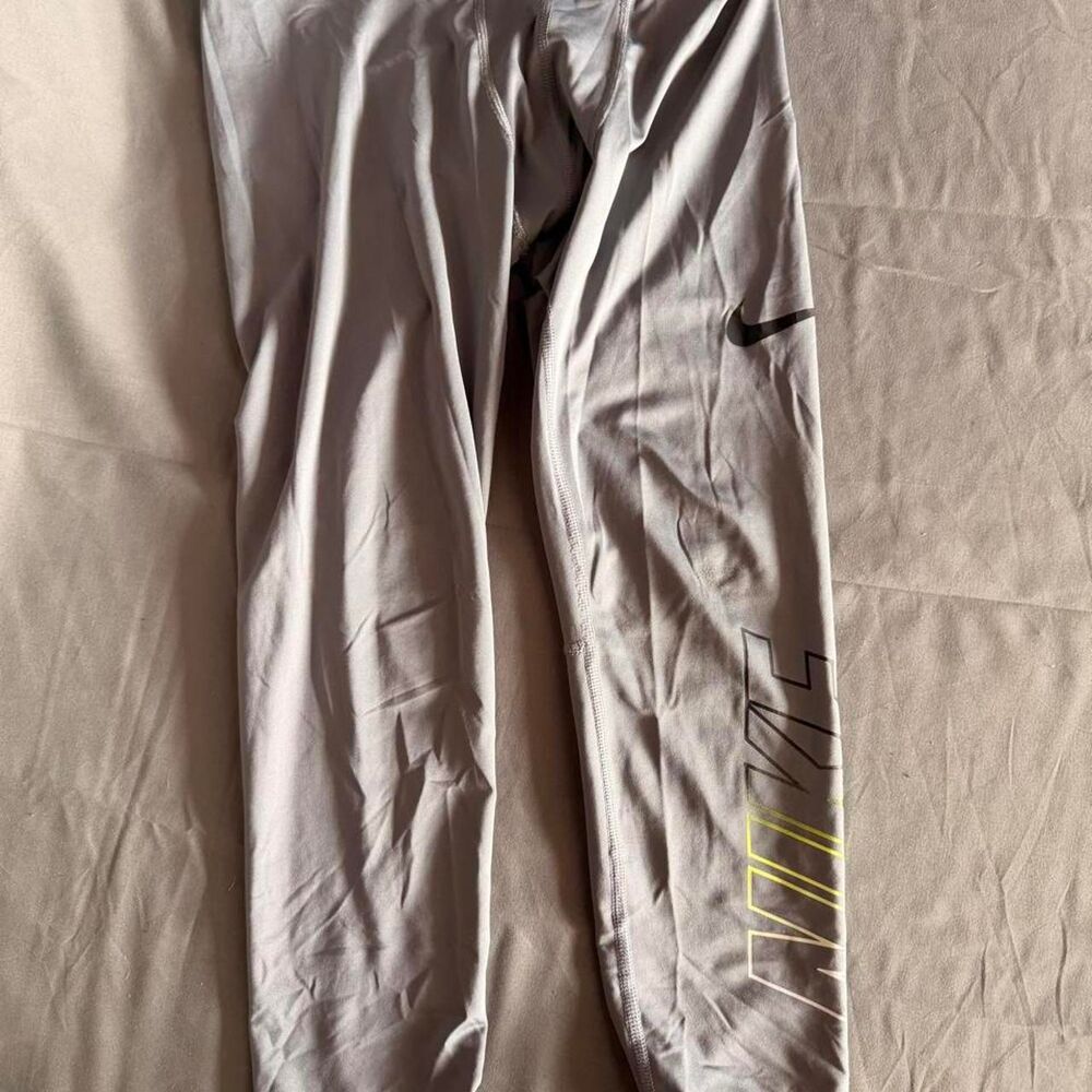 Nike Grey and Purple Leggings